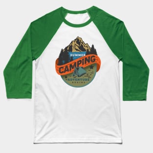 Summer Camping Baseball T-Shirt